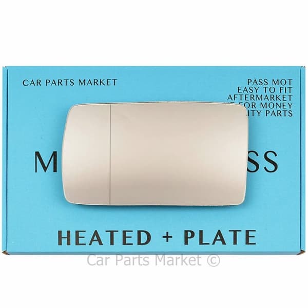 Left Side Wide Angle Wing Mirror Glass For Alfa Romeo 155 92-98 Heated +Plate