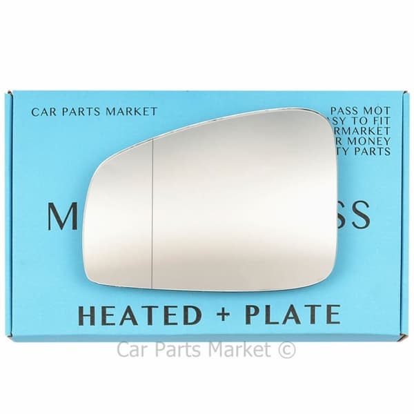 For Renault Laguna 07-15 Left Side Aspheric Electric Wing Mirror Glass +Plate