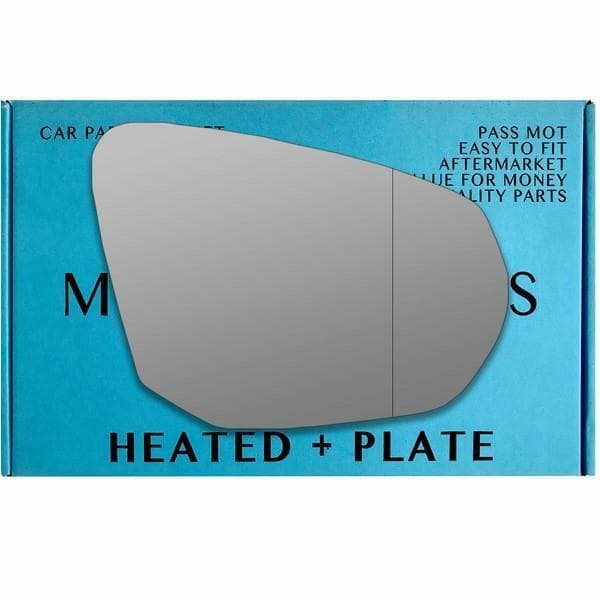 Right Driver Side Wide Angle Mirror Glass For Audi Q3 mk2 2018-2023 Heated Plate