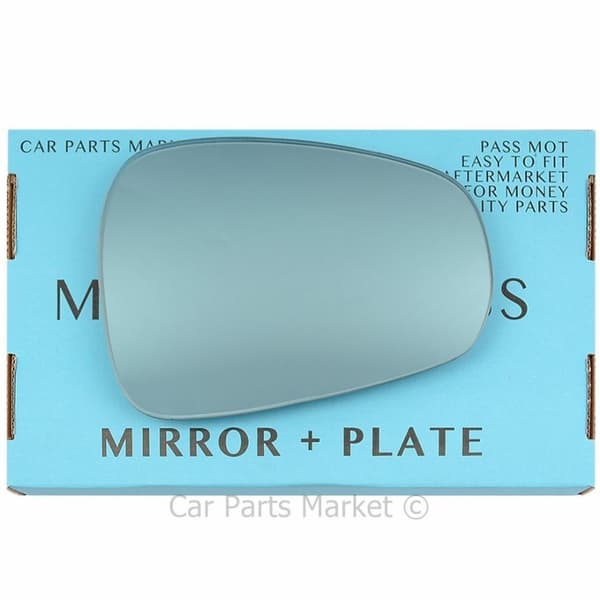 Right Side blue Wing Door Mirror Glass For Alfa Romeo Mito 08-18 +Plate