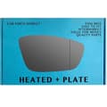 Miniatyrbilde 1 av 2: Right Driver Side Wide Angle Mirror Glass For Peugeot 508 2018-2022 Heated Plate