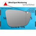 Miniatyrbilde 1 av 2: For BMW 7 series 2015-22 Right Driver Side Wide Angle BSM Wing Mirror Glass