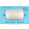 Miniatyrbillede 1 af 2: Left Wide Angle Wing Door Mirror Glass For Alfa Romeo 164 Super Heated +Plate