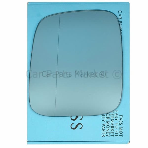 Left Side Wide Angle blue Wing Mirror Glass For Vw Transporter 1990-2003 + Plate