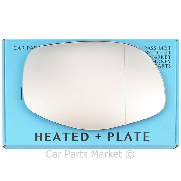 Right Side Wide Angle Wing Mirror Glass For Porsche cayenne 07-09 Heated + Plate