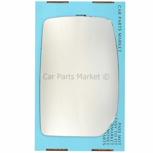 Left Passenger Side Convex Wing Door Mirror Glass For Ford Transit 00-14 +Plate