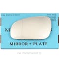 Miniatyrbild 1 av 2: Left Passenger Side Wide Angle Wing Door Mirror Glass For Volvo s60 99-03 +Plate