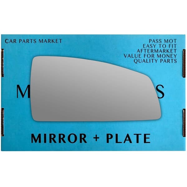 Right Driver Side Wing Mirror Glass For Proton Savvy 2005-2011 +Plate