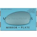 Miniatyrbillede 1 af 2: For BMW 1 series 2004-09 Left Passenger Side Flat Blue Wing Mirror Glass +Plate