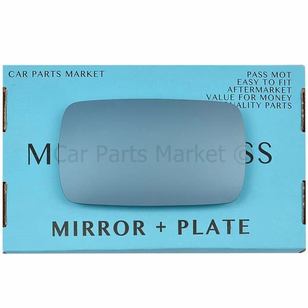 For BMW 3 series 98-05 Right Side Flat Blue Mirror Glass +Plate saloon estate