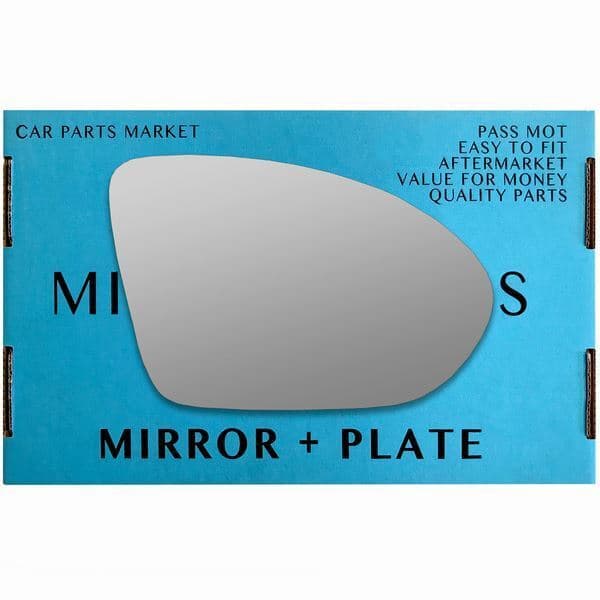 Right Driver Side Wing Mirror Glass For Vauxhall Astra K 2015-2021 +Plate