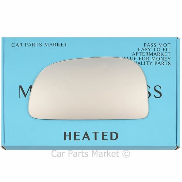 Left Side Flat Wing Door Mirror Glass For Proton Wira Persona 94-04 Heated