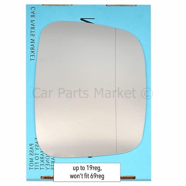 (LHD) Right Passenger Side wide Angle Wing Mirror Glass For VW Caddy mk3 04-15