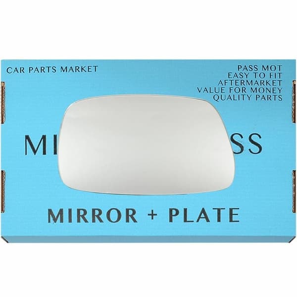 Left Passenger Side Wing Mirror Glass For Toyota Corolla 2001-04 +Plate