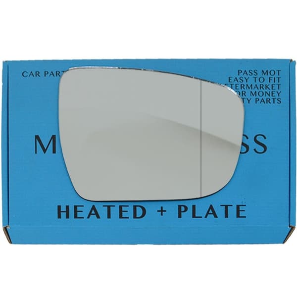 Driver Side wide Angle Heated Plate Wing Mirror Glass For Nissan X-trail 14-20