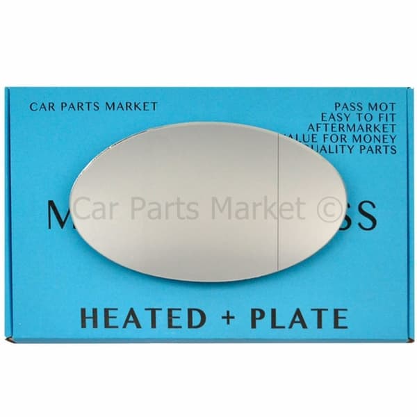 Right Side Wide Angle Mirror Glass For Mini one cooper hatch 01-06 Heated +Plate