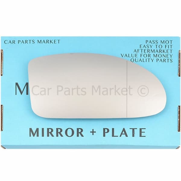 Right Driver Wide Angle Wing Door Mirror Glass For Ford Focus 1998-2004 +Plate