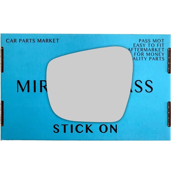 Left Passenger Side Convex Wing Mirror Glass For Nissan Navara NP300 2015-2023