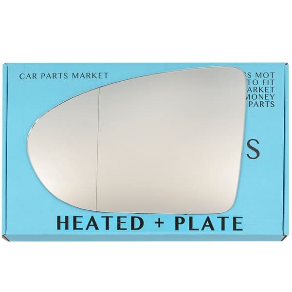 Left Side Wide Angle Wing Mirror Glass For Nissan Qashqai 2006-13 Heated + Plate