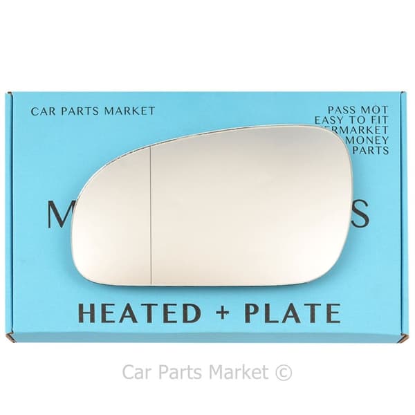 For Volvo v70 2000-2003 Left Side Aspheric electric Wing Mirror Glass +Plate