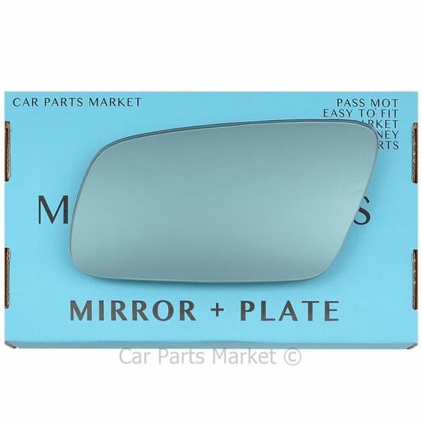 For AUDI A3 8L 2000-2003 Flat Blue +BP Left Passenger Side Wing Mirror Glass
