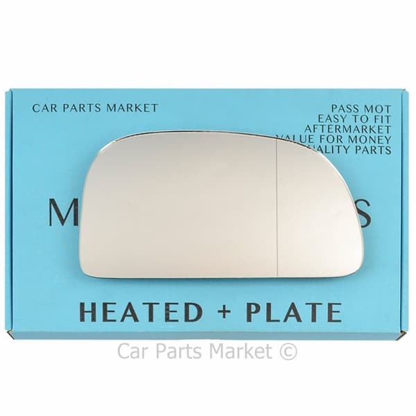 For MITSUBISHI SPACE STAR 98-05 Right Heated Aspheric Mirror Glass O/S + Plate