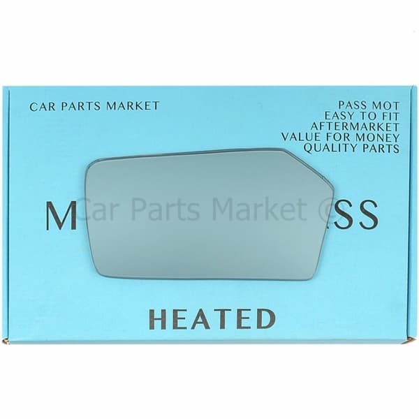 For Mercedes w123 c123 77-85 Left Passenger Side Blue Electric Wing Mirror Glass