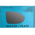 Miniatyrbilde 1 av 2: Right Side Wide Angle Mirror Glass For Volkswagen Golf mk8 2020-23 Heated Plate