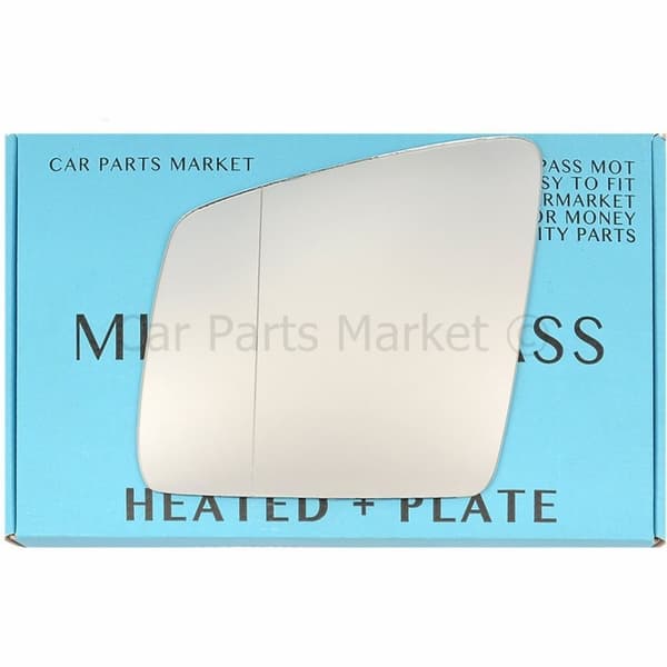 For Mercedes GL-Class 2011-2015 Left Side Aspheric Electric Mirror Glass +Plate