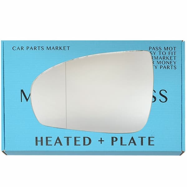 For Mercedes E-Class coupe 2009 Left Side Aspheric Electric Mirror Glass +Plate