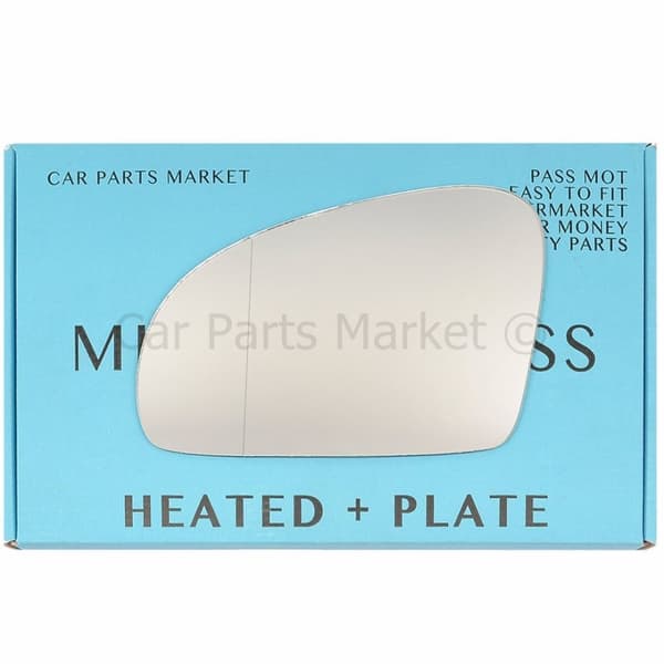 For Mercedes SL r231 12-20 Left Side Aspheric Electric Wing Mirror Glass +Plate