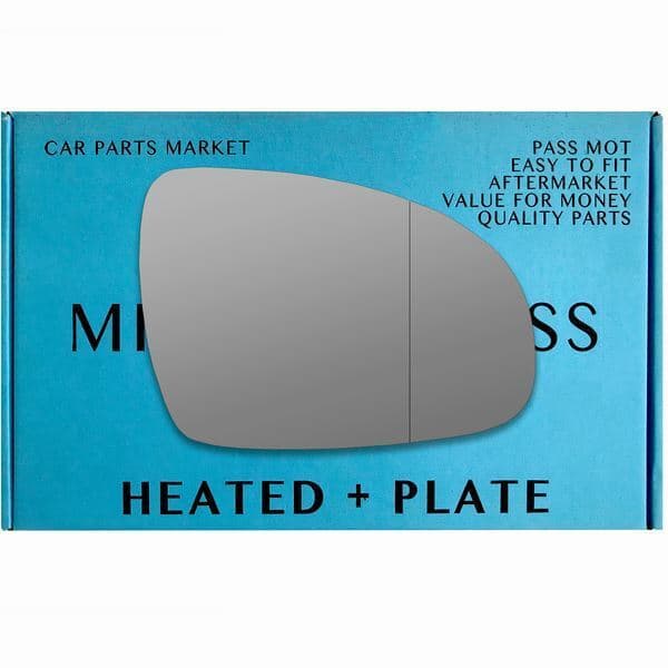 Right Side Wide Angle Wing Mirror Glass For Kia Sportage 2016-2020 Heated Plate