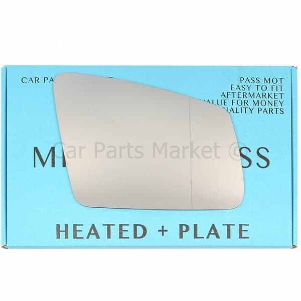 For Mercedes S-Class 2009-2013 Right Side Aspheric Electric Mirror Glass +Plate