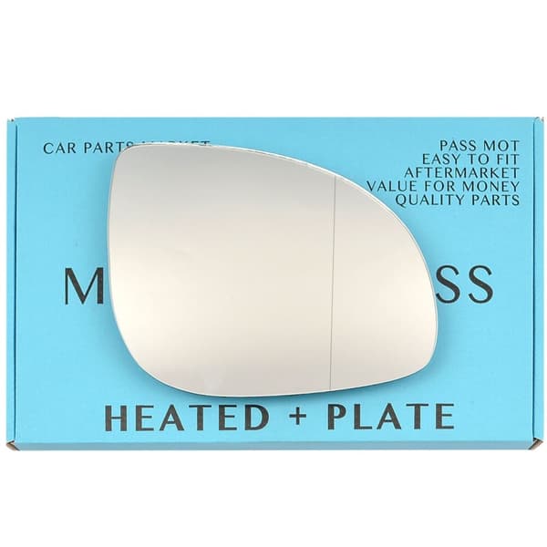 Right Driver Side Wide Angle Mirror Glass For Hyundai i20 2012-2014 Heated Plate