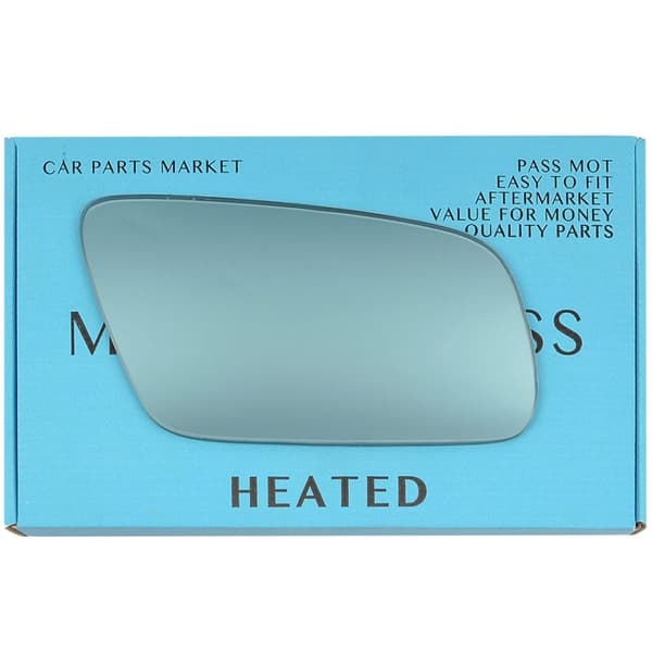 For AUDI A3 8L 00-03 Blue Heated Right Driver Side Wing Door Mirror Glass