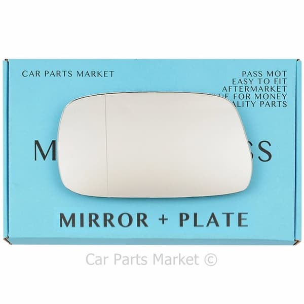 Left Side Wide Angle Wing Door Mirror Glass For Toyota Avensis 1997-2003 + Plate