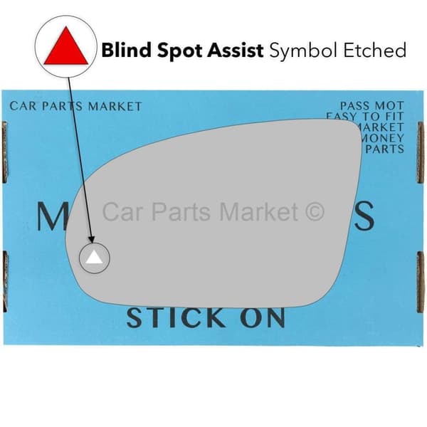 For Mercedes E-Class 2016-2023 Left Side BSA BSM Wing Door Mirror Glass