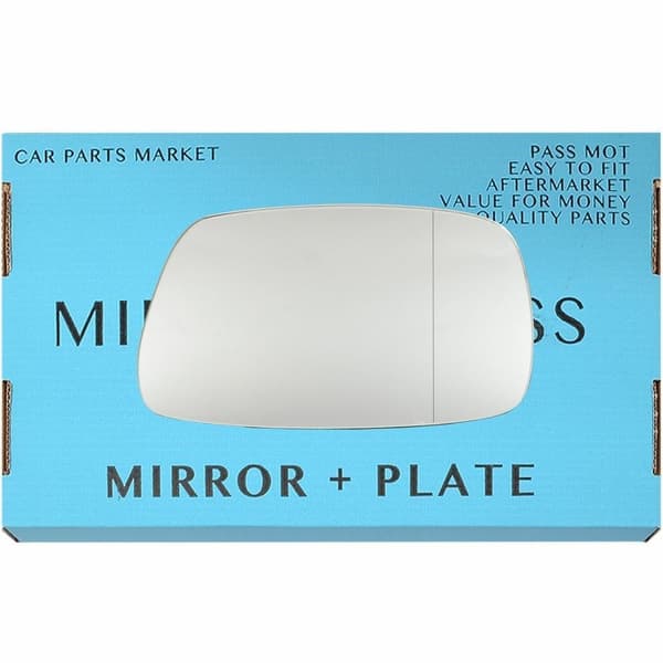 Right Driver Side Wide Angle Wing Mirror Glass For Toyota Corolla 01-04 +Plate