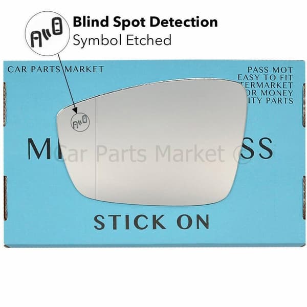 For Skoda Citigo 12-20 Left Passenger Side Aspheric BSD BSM Wing Mirror Glass