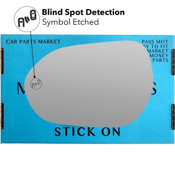 Left Passenger Side Wing BSD BSM Mirror Glass For Toyota Yaris 2020-2023