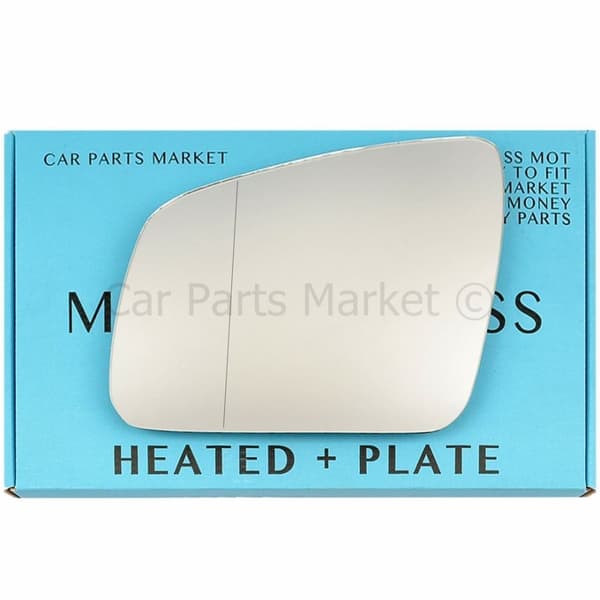 For Mercedes C-Class W204 07-08 Left Side Aspheric Electric Mirror Glass +Plate