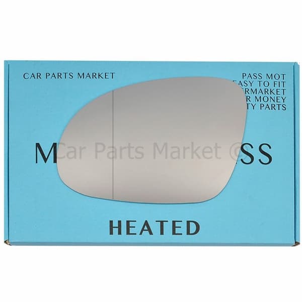 Left Passenger Side Wide Angle Wing Door Mirror Glass For VW Passat 05-10 Heated