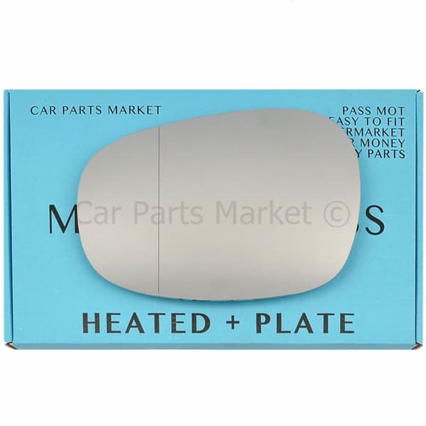 Left Side Wide Angle Wing Door Mirror Glass For BMW 3 Series 08-12 Heated +Plate