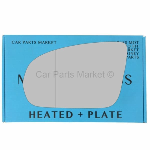 For Mercedes C-Class Coupe 14-20 Left Side Aspheric Electric Mirror Glass +Plate