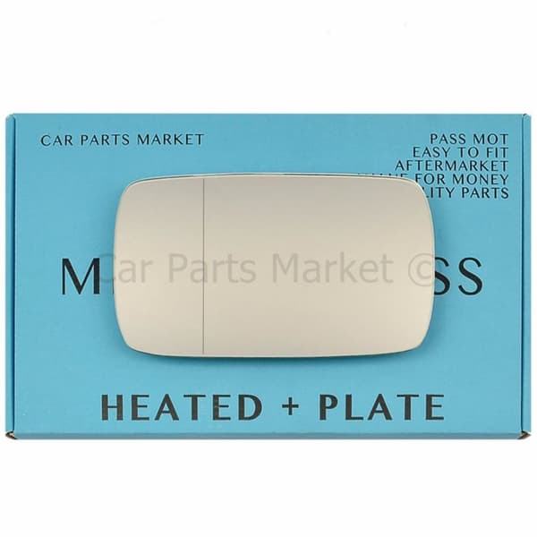 For BMW 3 Series 98-05 Left Side Asph Electric Mirror Glass +Plate saloon estate