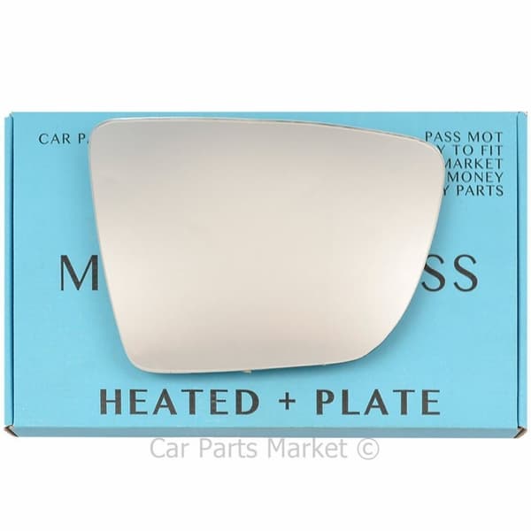 Right Side Convex Wing Mirror Glass For Kia Venga 2009-2019 Heated + Plate
