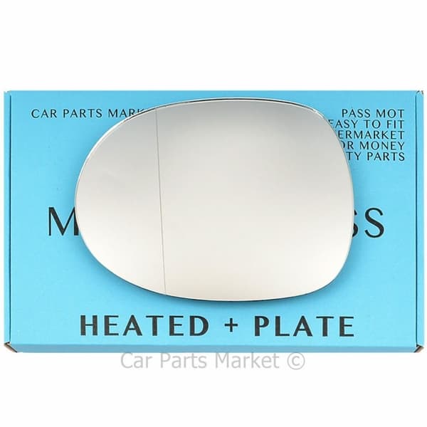Left Side Wide Angle Wing Door Mirror Glass For Honda Civic 06-11 Heated + Plate