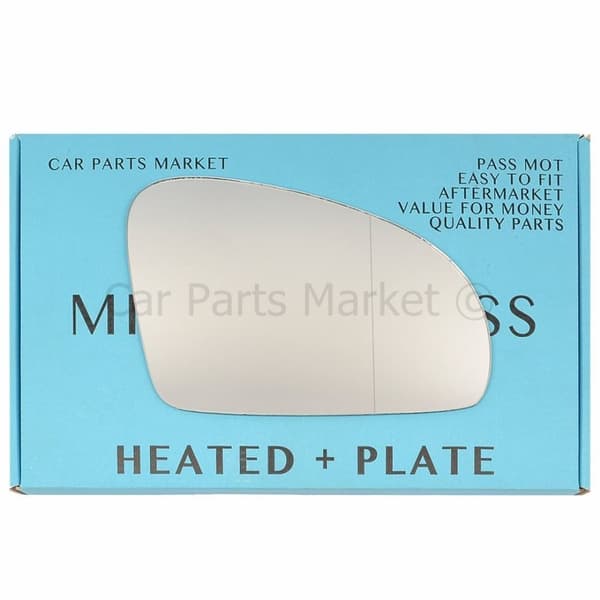 For Mercedes SLK R172 2011-2016 Right Side Aspheric Electric Mirror Glass +Plate