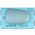 Miniatyrbilde 1 av 2: For Seat Alhambra 96-98 Right Driver Aspheric Blue Wing Mirror Glass w/ Plate