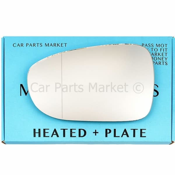For LTI TX1 TX2 TX4 1997-10 Left Side Aspheric Electric Wing Mirror Glass +Plate